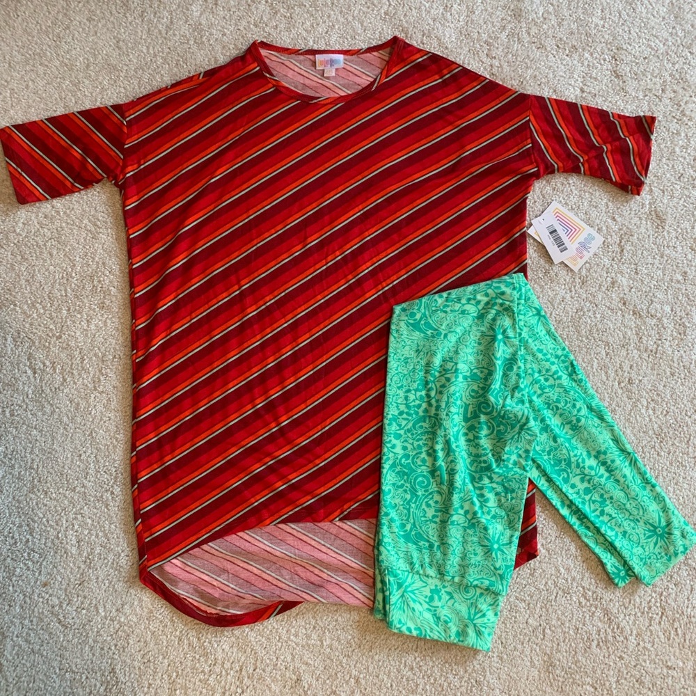 Lularoe LLR leggings and Irma NWT outfit